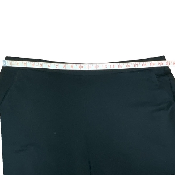 J. JILL Wearever Collection Full Wide Leg Pull On Black Jersey Knit Trousers 3X - Picture 5 of 9